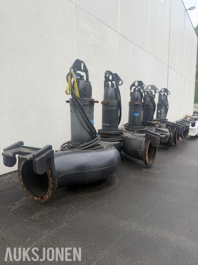 72 stk. Grundfos pumper med anker 4–115 kW, DN65–DN600