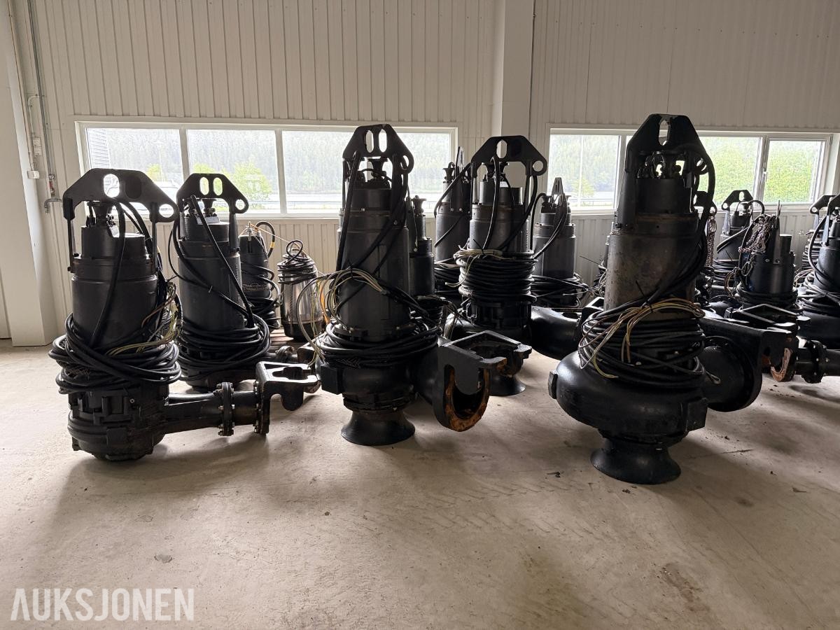 72 stk. Grundfos pumper med anker 4–115 kW, DN65–DN600