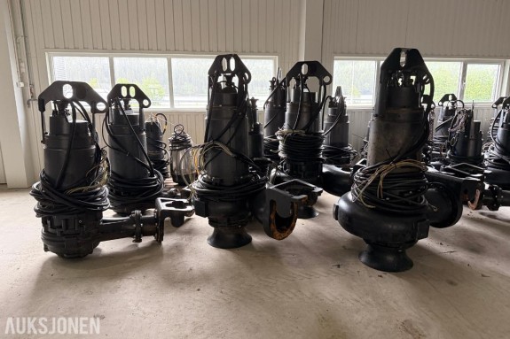 72 stk. Grundfos pumper med anker 4–115 kW, DN65–DN600