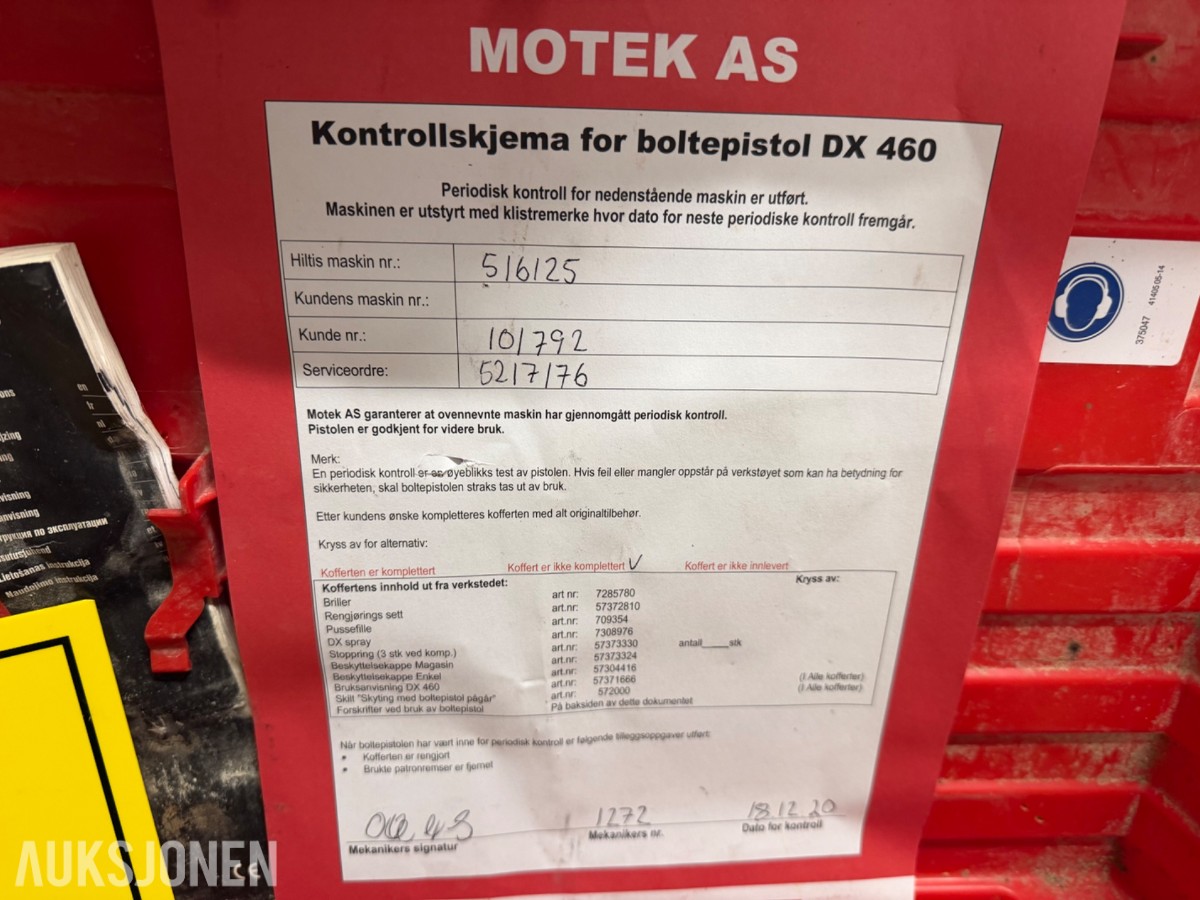Hilti DX 460 Boltepistol