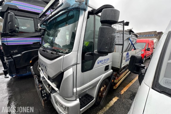 2018 Iveco 75E Euro 6 lastebil med plan – Hilltip IceStriker 2100A – 46 000 km