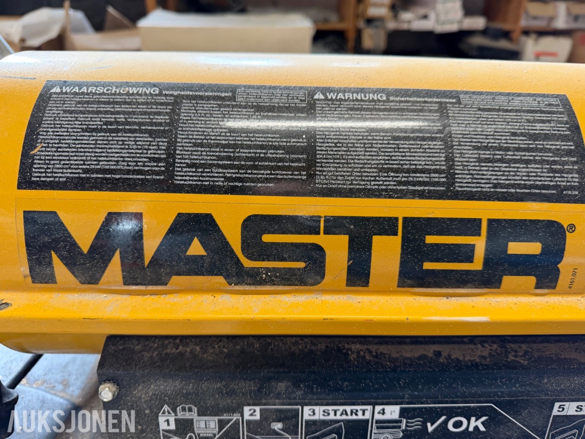 Master B 100 CED, Byggtørke / Varmekanon