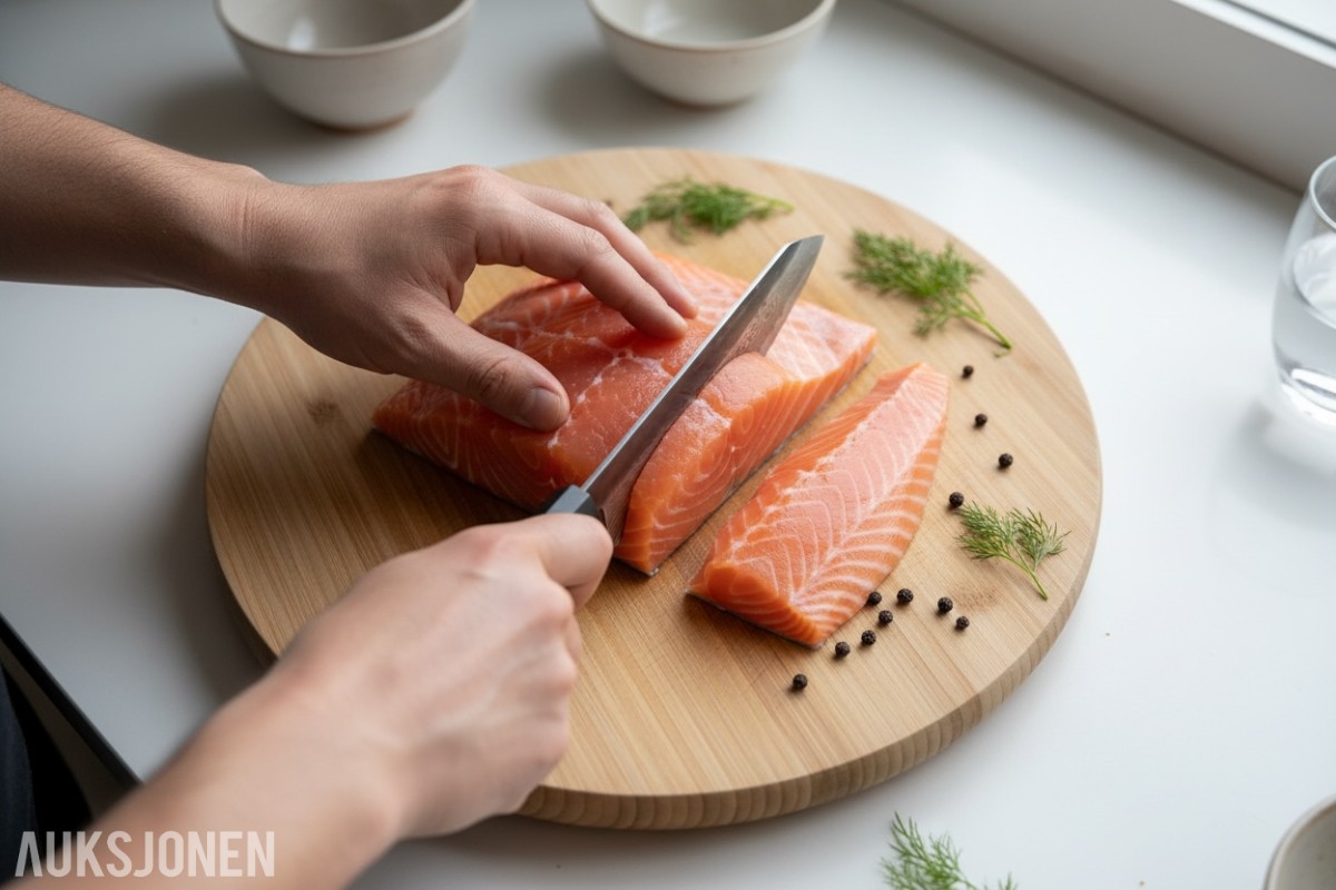 48 TIMERS AUKSJON – Senko Kiritsuke kokkekniv + ostesett
