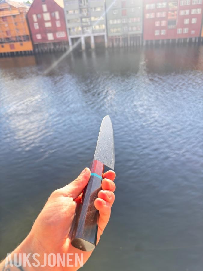 48 TIMERS AUKSJON - Senko 67-lags Damascus 2-delt knivsett + Fruktkniv