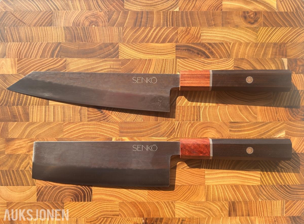 48 TIMERS AUKSJON – Senko MASTER CHEF TRIO: Kiritsuke & Nakiri + fruktkniv