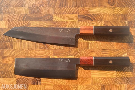 48 TIMERS AUKSJON – Senko MASTER CHEF TRIO: Kiritsuke & Nakiri + fruktkniv