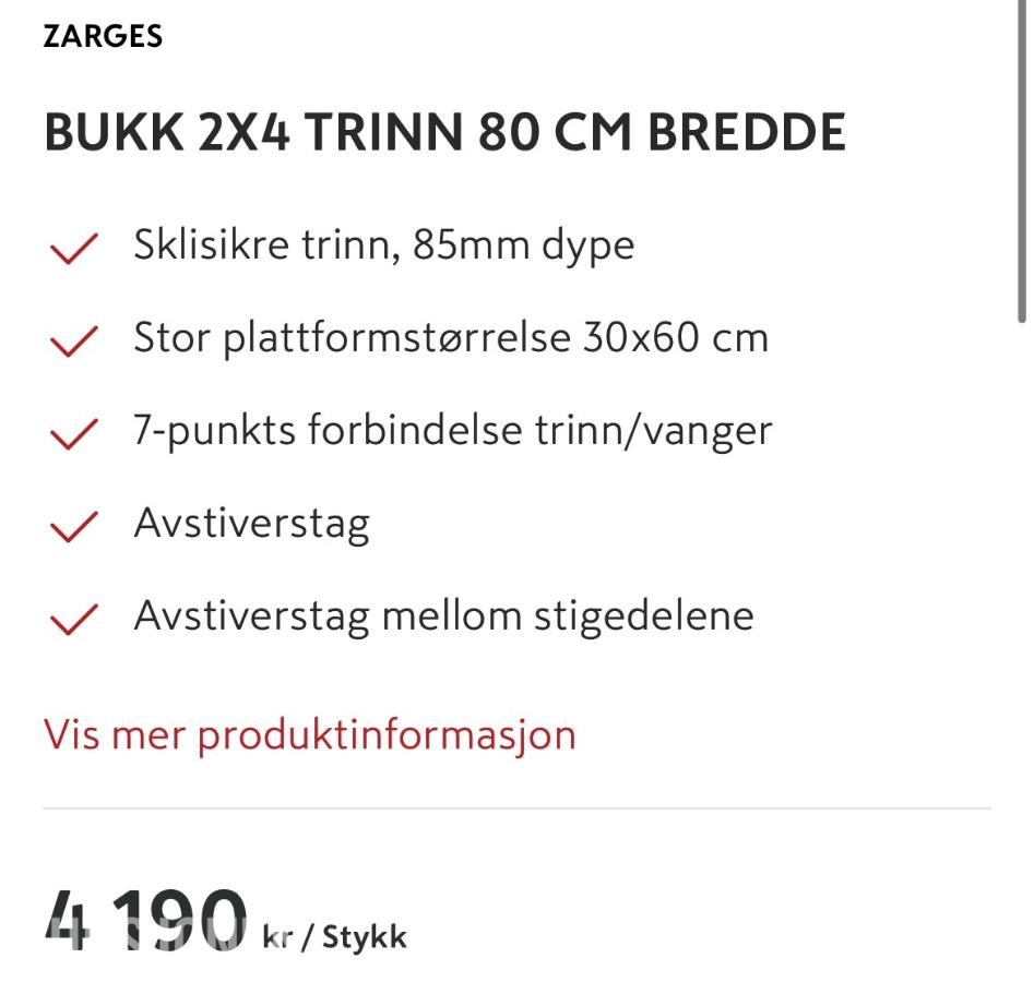 Zarges Proffbukk XL Z500