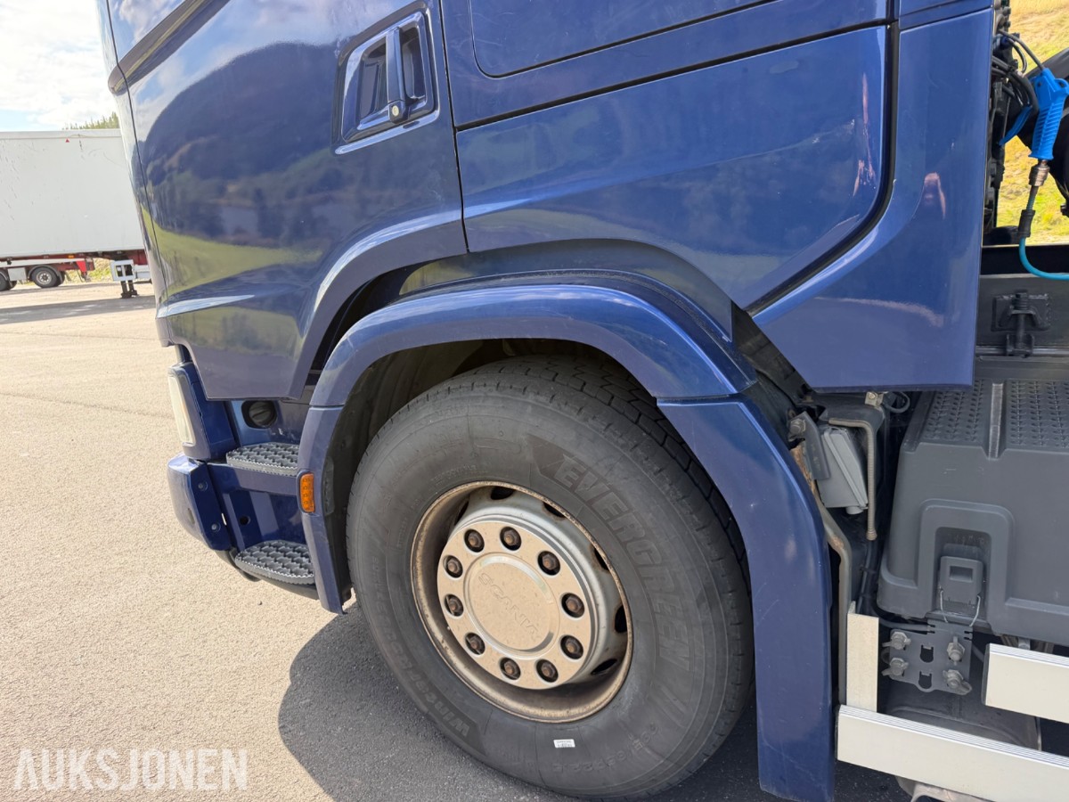 Scania S 650 6x4 bulk m/4 akslet bulkslep, Euro 6T, Helluft, 