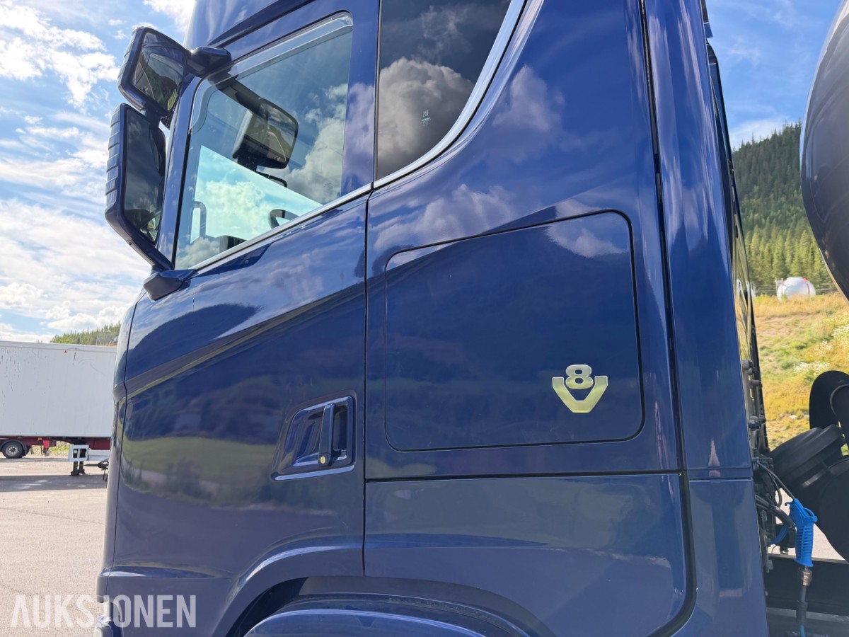 Scania S 650 6x4 bulk m/4 akslet bulkslep, Euro 6T, Helluft, 