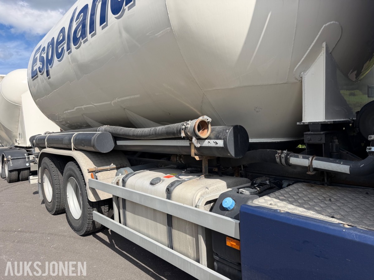Scania S 650 6x4 bulk m/4 akslet bulkslep, Euro 6T, Helluft, 