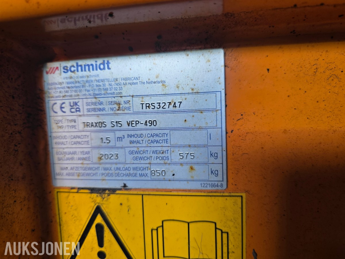 2023 Schmidt traxos spreder S15 VEP-490