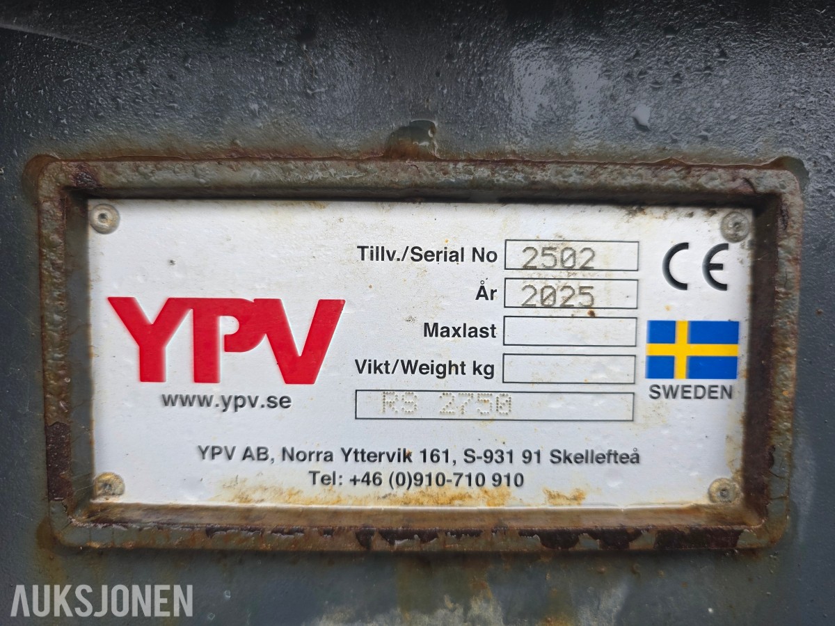 2025 YPV isriverskuffe store BM feste 5,5 m3