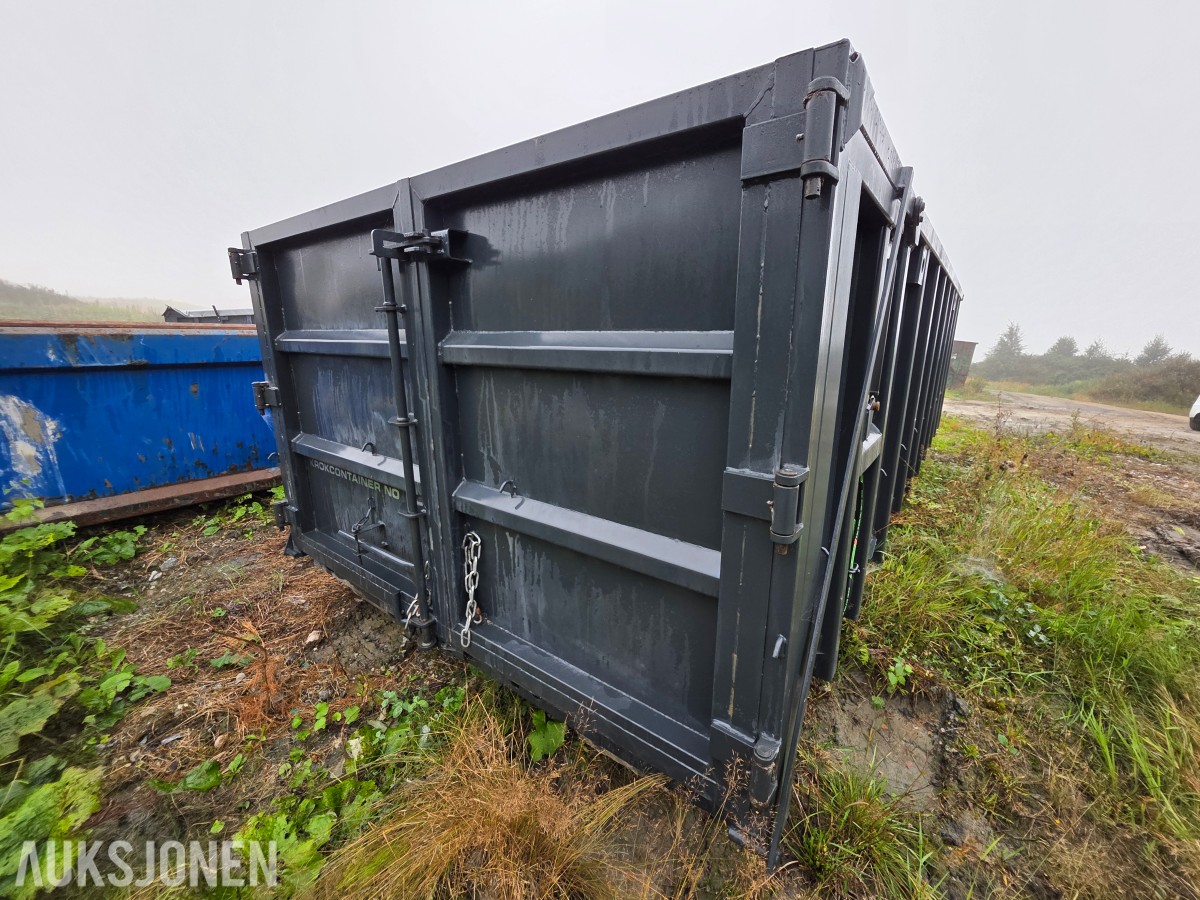 2020 Krokcontainer 22 m3 hydraulisk baklem