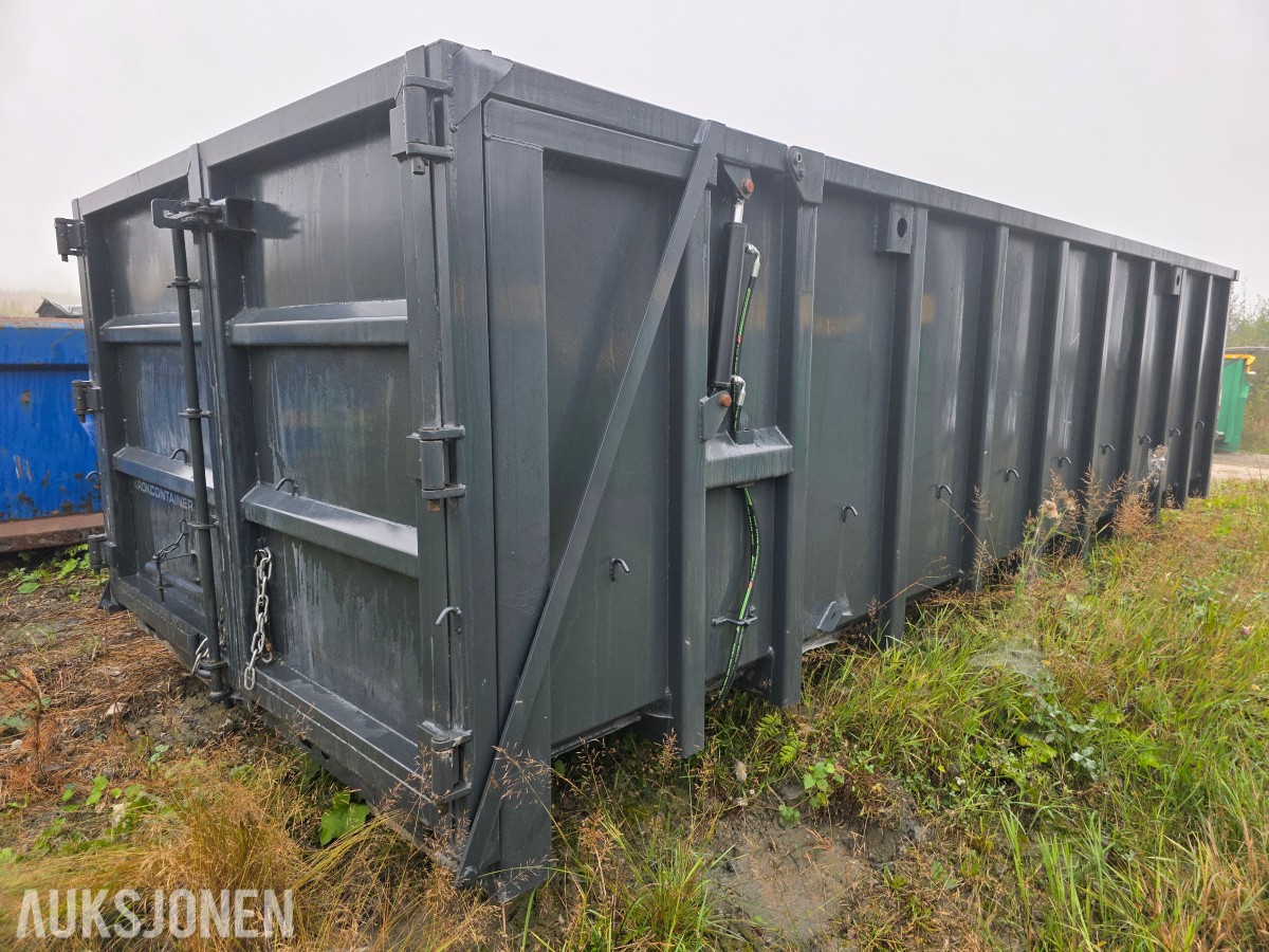 2020 Krokcontainer 22 m3 hydraulisk baklem