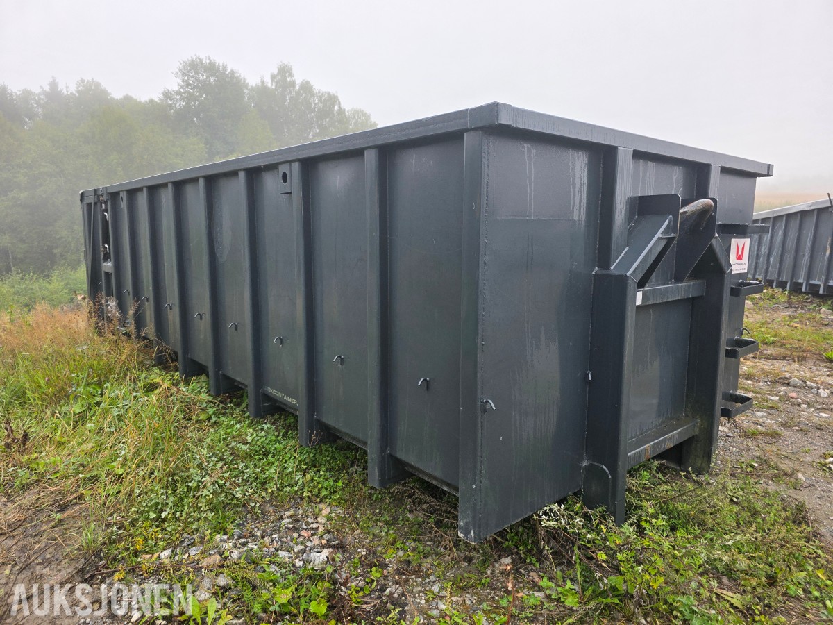 2020 Krokcontainer 22 m3 hydraulisk baklem