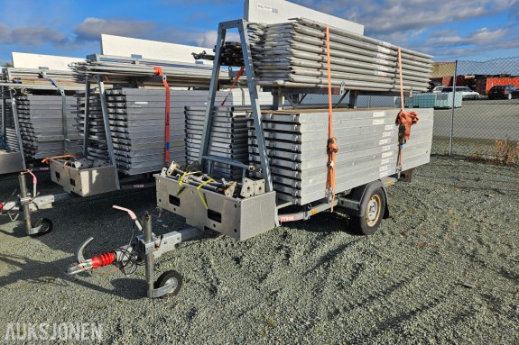 2017 Tysse 6265 stillashenger - 1300 kg totalvekt - 983 kg nyttelast - Instant aluminiumsstillas