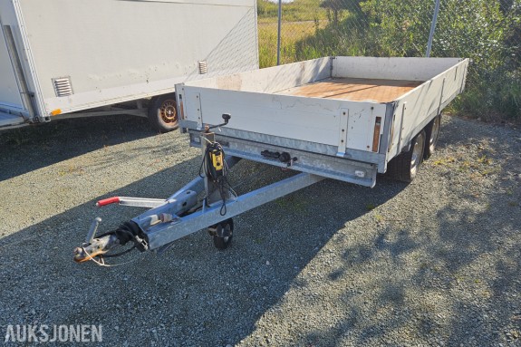 2010 Anssems KSX 3000 tipphenger - 3000 kg totalvekt - 2230 kg nyttelast - elektrohydraulisk tipp