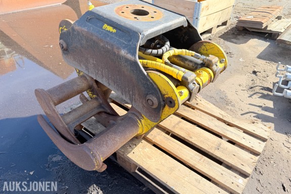 HYDRAULISK TØMMERKLO / SKOGSKLO / SORTERINGSKLO – CA. 100 CM BREDDE – ROTATORFESTE