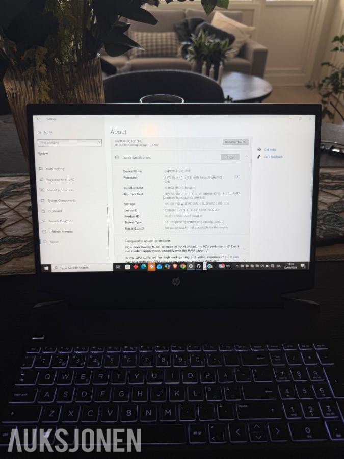 2022 HP PAVLION GAMING LAPTOP 15-ec2xxx
