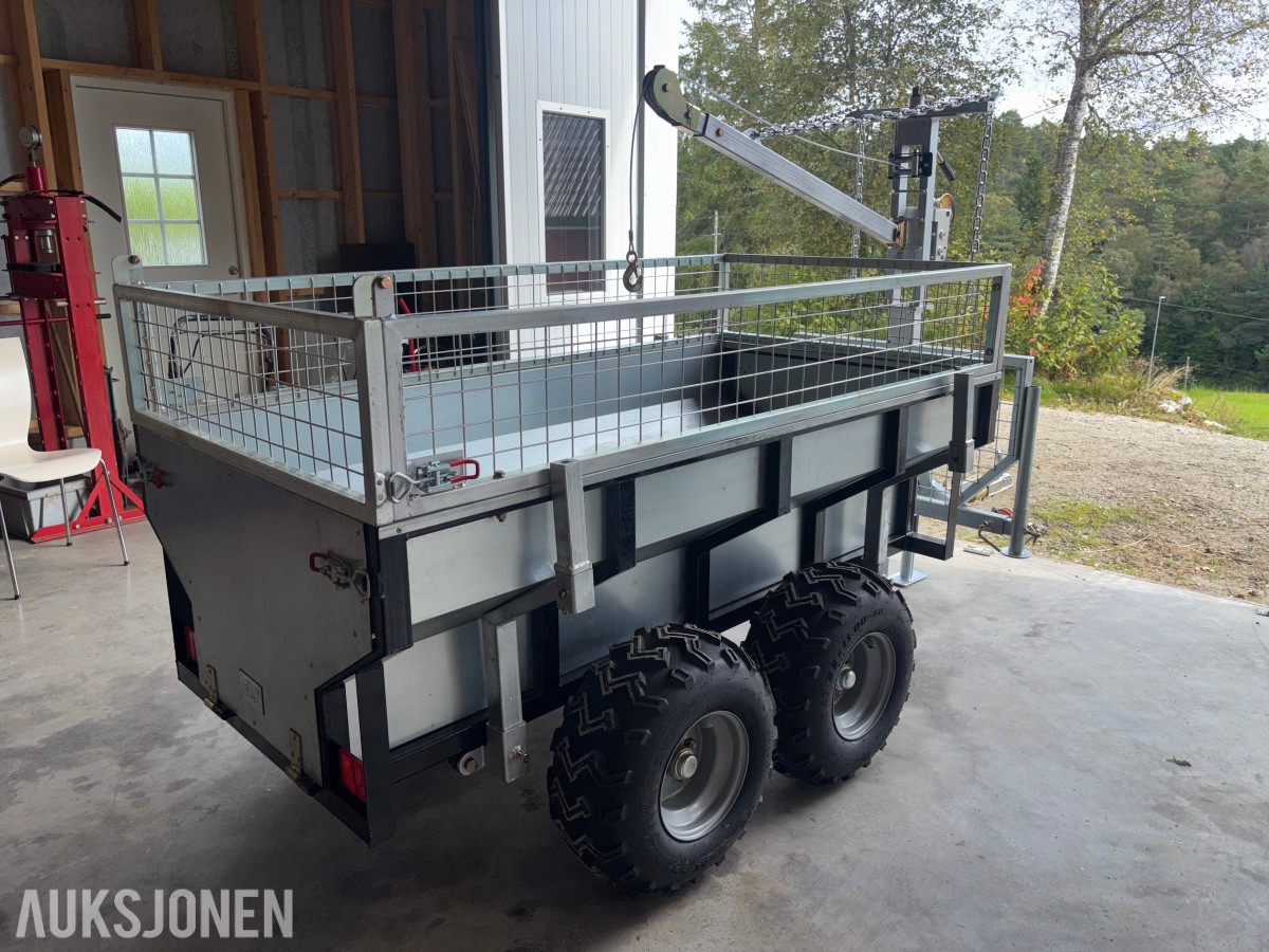 2026 ATV Dumperhenger / Tømmerhenger med kran og vinsj TB1000F
