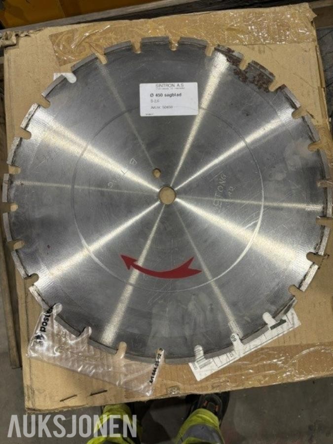 Diverse diamantblader for betongskjæring