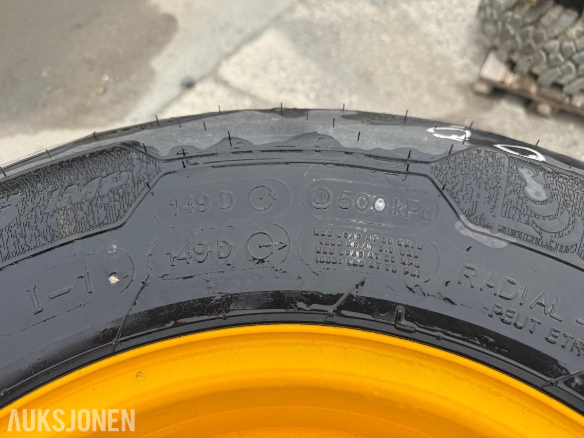 4 stk. Michelin 340/65 R18 hjul(3cx)