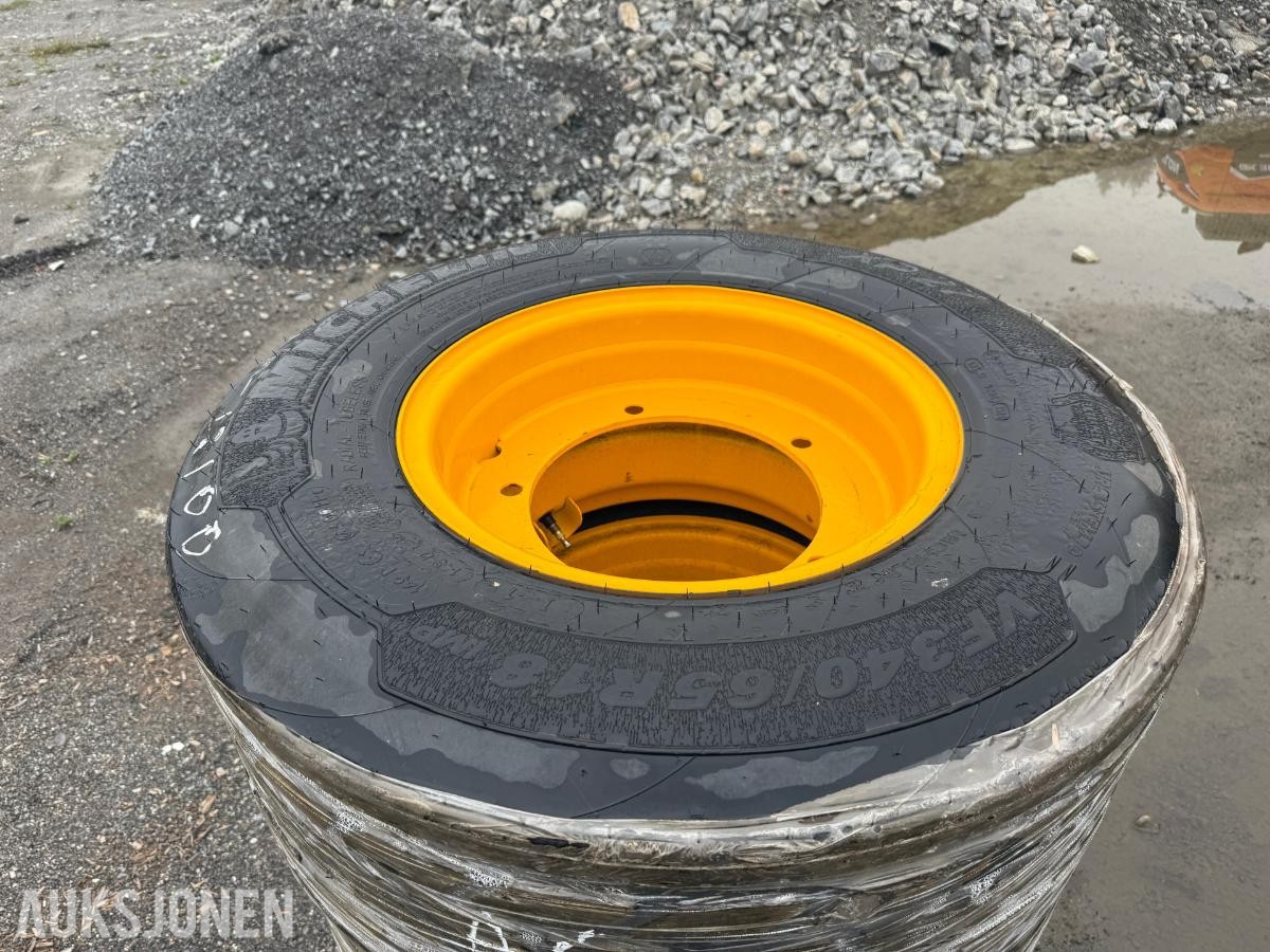 4 stk. Michelin 340/65 R18 hjul(3cx)