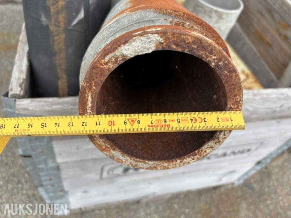Pumperør og deler til betongpumping