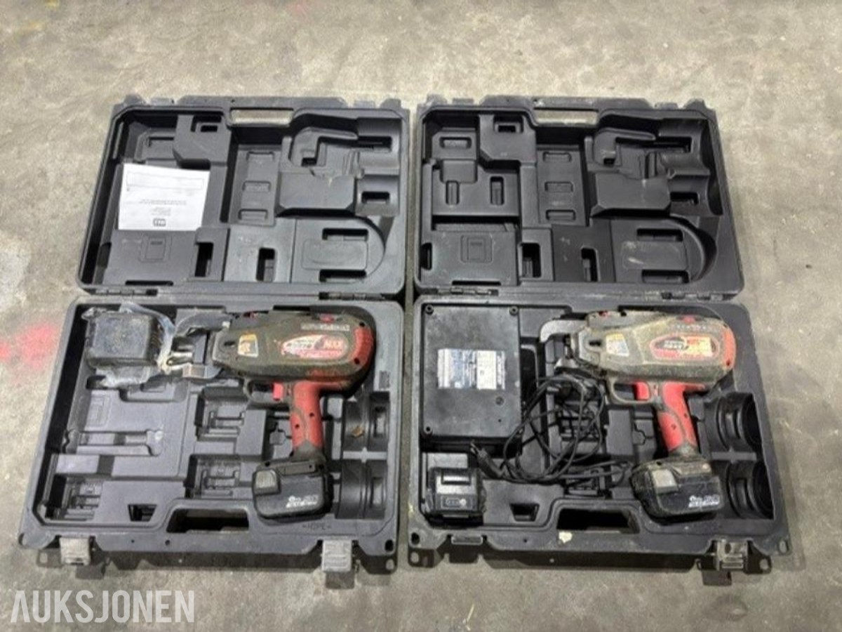 2 stk. MAX bindemaskiner til armering