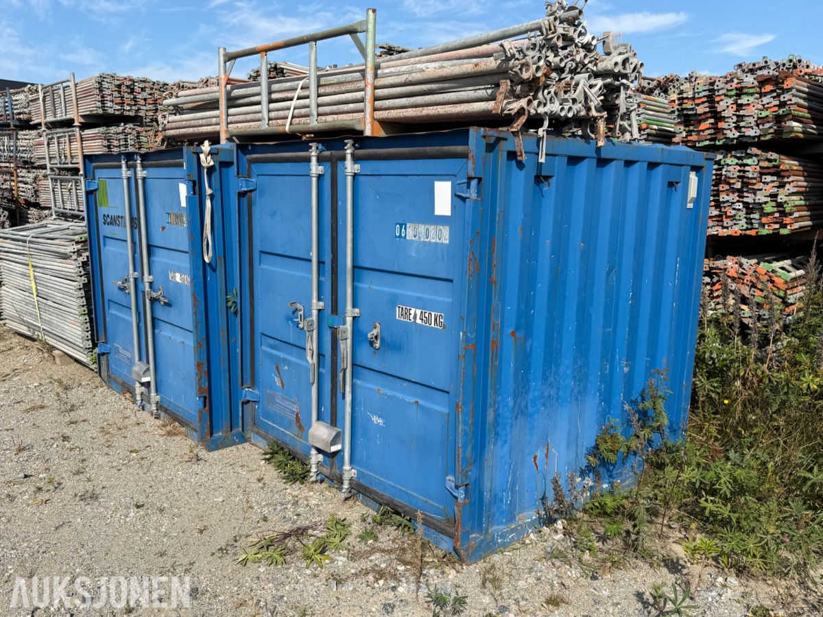 6 Fots blå lagercontainer