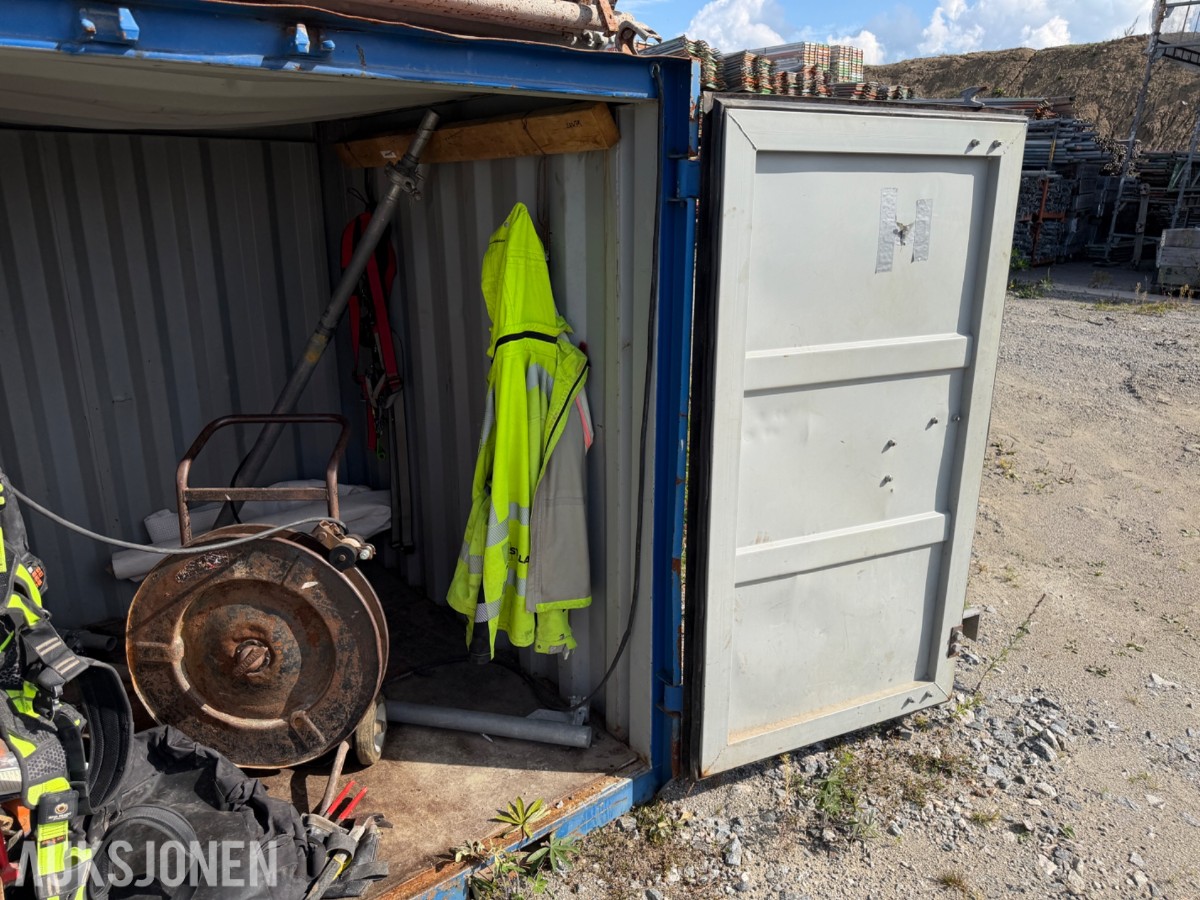 6 Fots blå lagercontainer