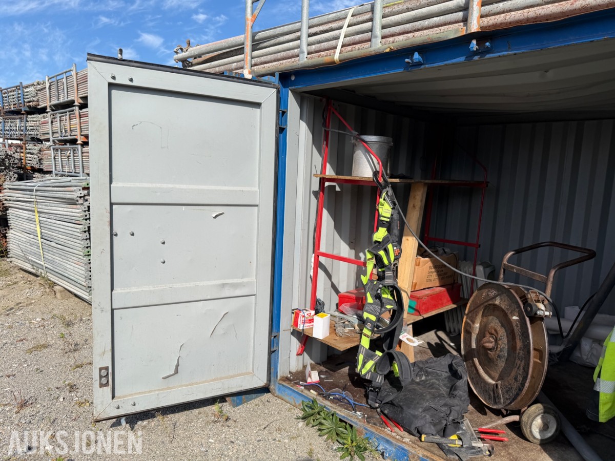 6 Fots blå lagercontainer