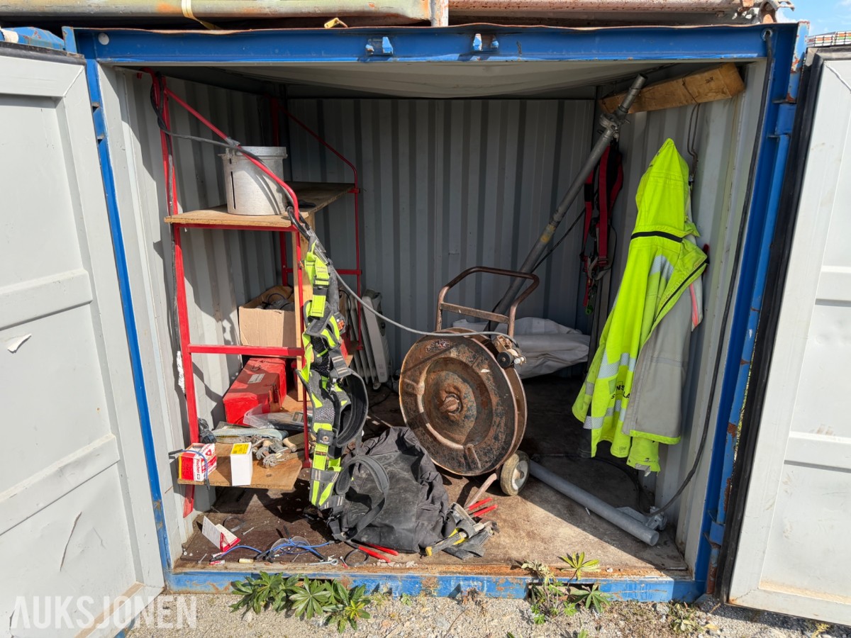 6 Fots blå lagercontainer
