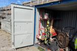 6 Fots blå lagercontainer