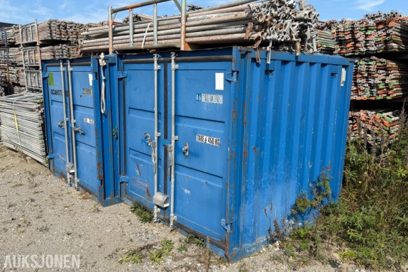 6 Fots blå lagercontainer