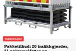 2024 Trafikkgjerde/Plastgjerde med refleks   - 42 stk 