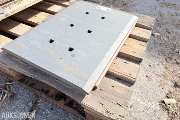 BOROX 500 SLITESTÅL / SLITEPLATER – 2 STK – 461 X 25 X 622 MM