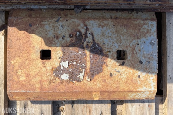 2 STK SLITESTÅL / SLITEPLATER – CA. 410 X 260 X 25 MM