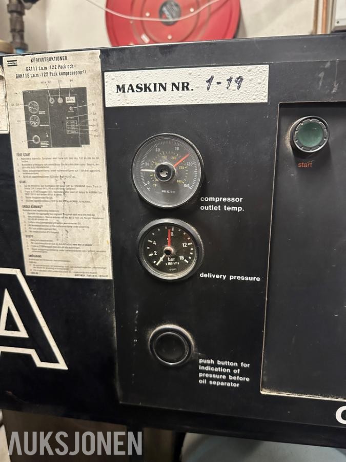 1984 Atlas Copco GA 115 kompressor