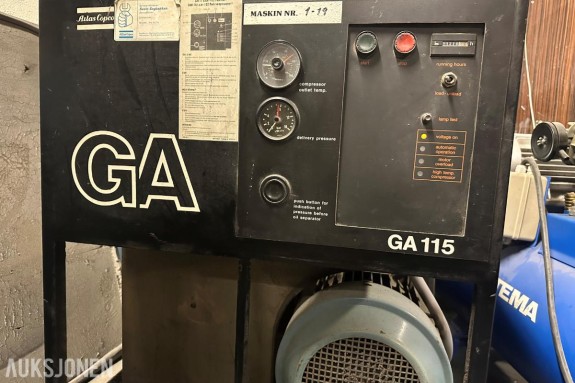 1984 Atlas Copco GA 115 kompressor