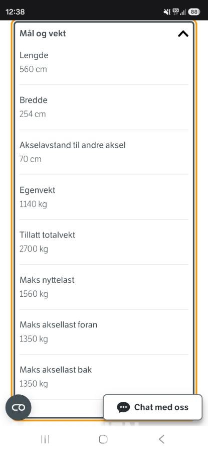 2022 Co-släpet 2700 Cargo Skaphenger - Vinsj og strøm opplegg