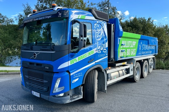 2024 Volvo FM 8x4 tippbil, gass, automat, Nor Slep påbygg, VBG hengerfeste, 64042km