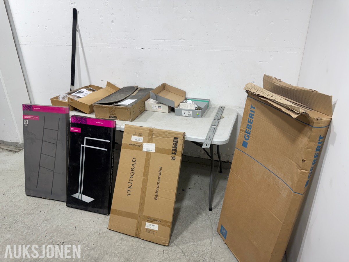 Parti Baderomsutstyr – Geberit, VikingBad, Hansgrohe, Damixa, Blanco og Esbada