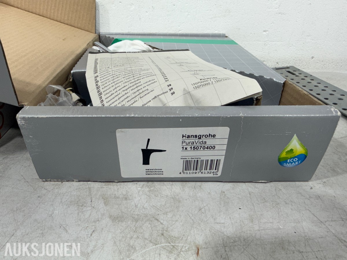 Parti Baderomsutstyr – Geberit, VikingBad, Hansgrohe, Damixa, Blanco og Esbada