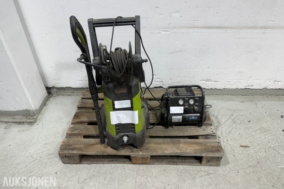 Hamron høytrykkspyler 140 bar og Workman EX S4-II kompressor