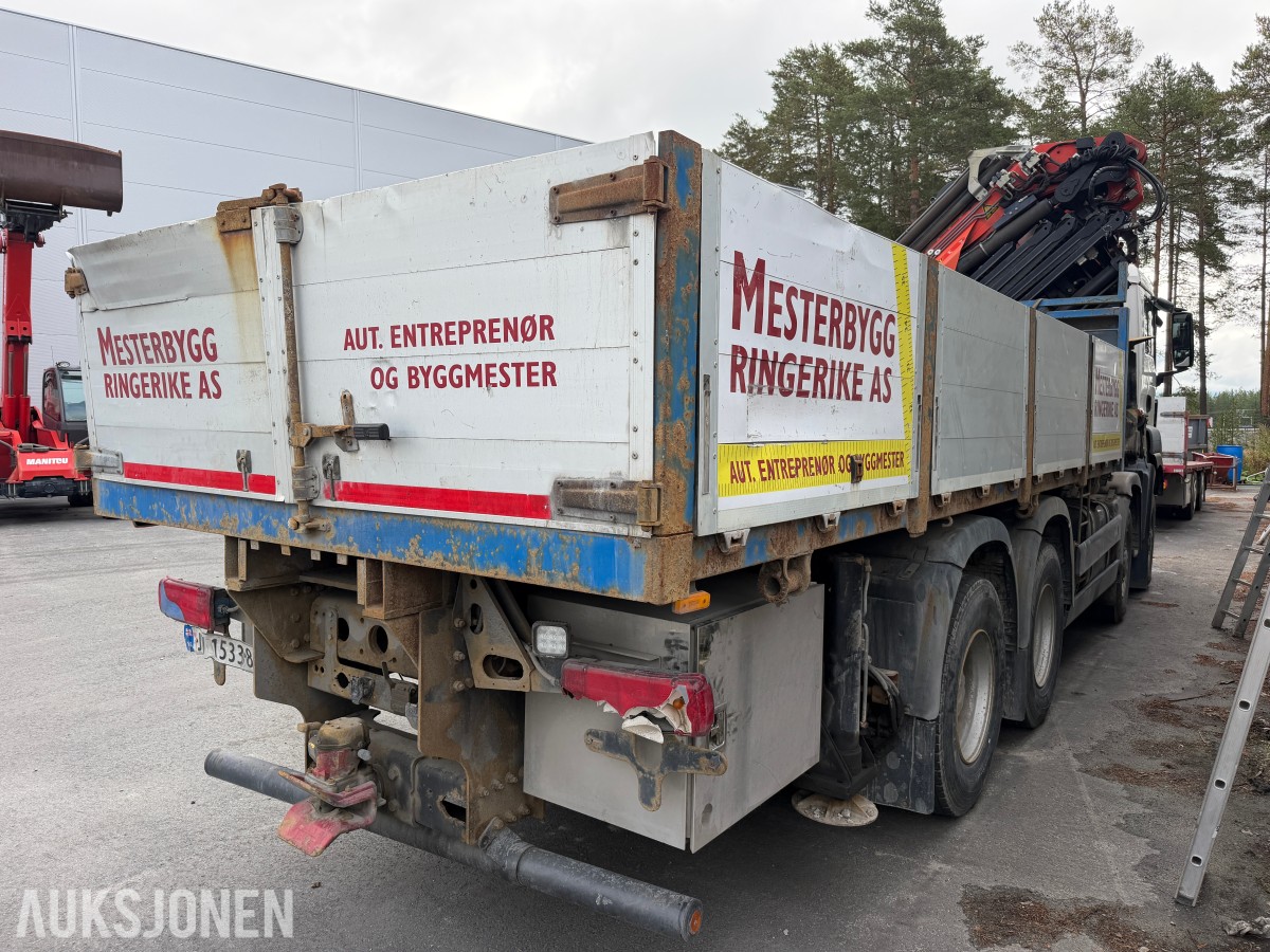 2008 MAN TGA 41.480 8X6 BB kranbil med Palfinger PK72002