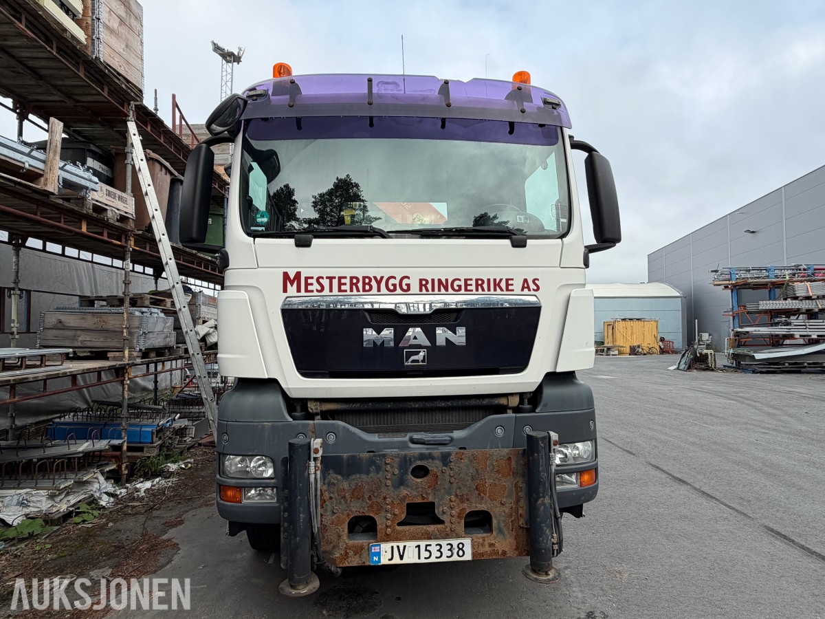 2008 MAN TGA 41.480 8X6 BB kranbil med Palfinger PK72002