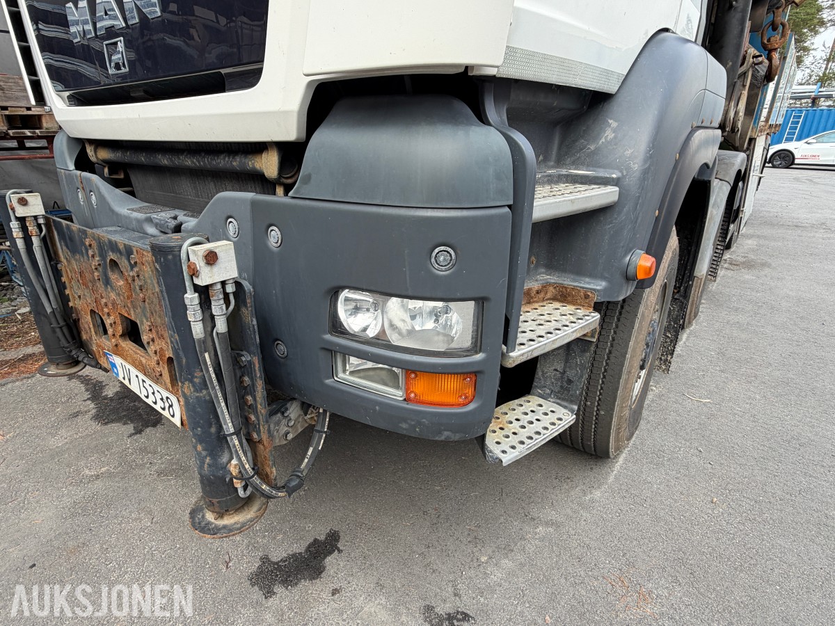 2008 MAN TGA 41.480 8X6 BB kranbil med Palfinger PK72002