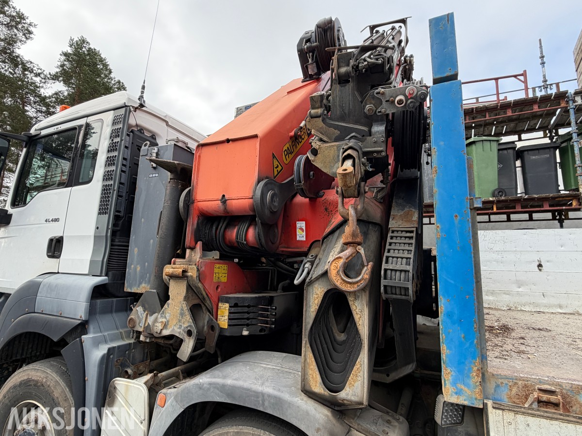 2008 MAN TGA 41.480 8X6 BB kranbil med Palfinger PK72002