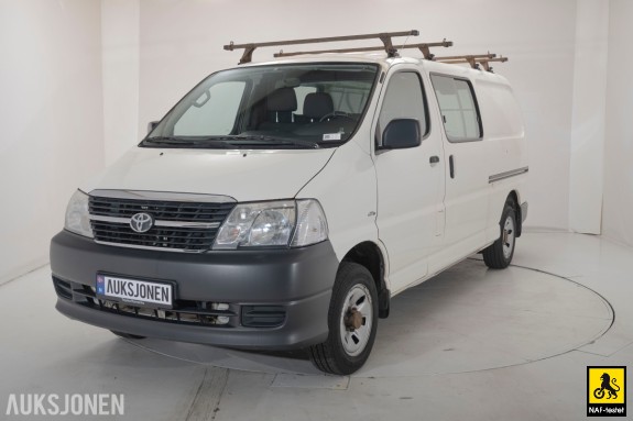 2012 Toyota HIACE *INGEN MINSTEPRIS* 2.5D 117HK 4WD LANG HENGERFESTE VARMER A/C SKYVEDØRER